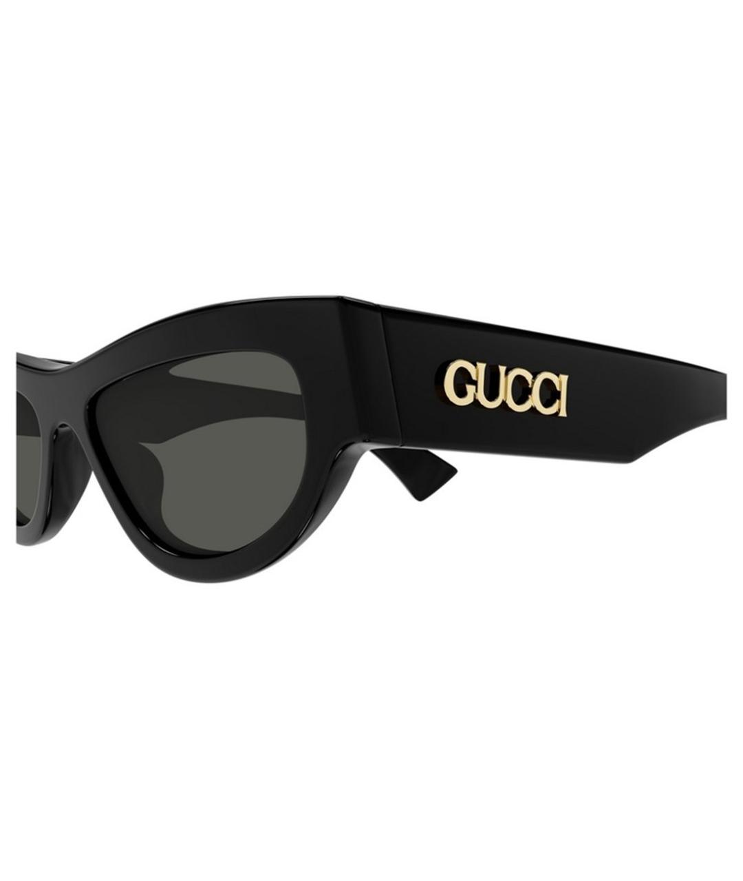 GUCCI Черные пластиковые солнцезащитные очки, фото 3
