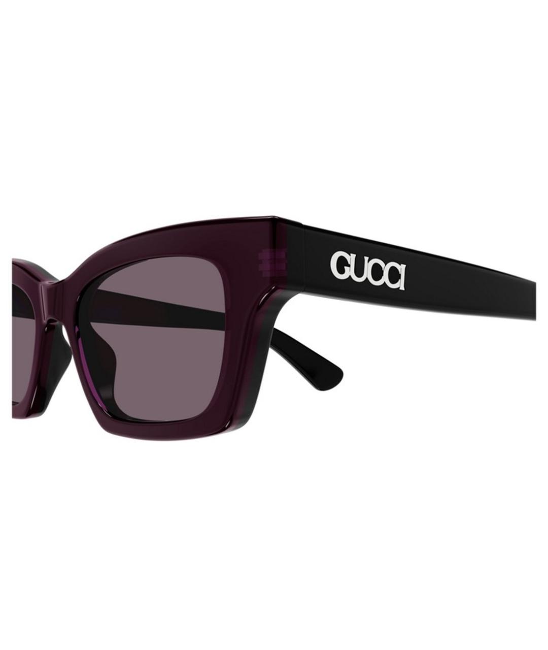 GUCCI Черные пластиковые солнцезащитные очки, фото 3