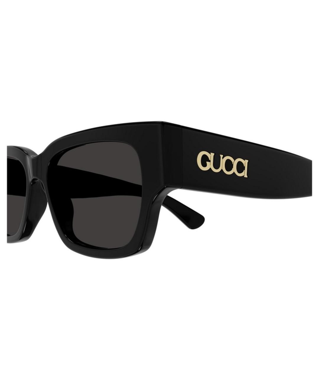 GUCCI Черные пластиковые солнцезащитные очки, фото 3
