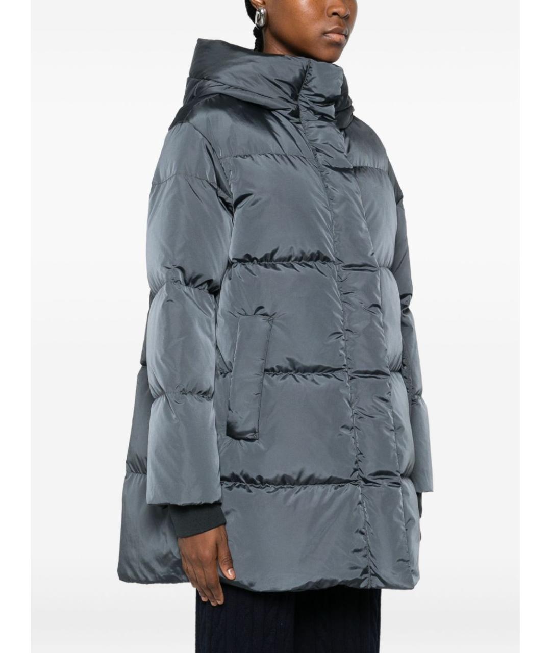 LEMPELIUS Серый полиамидовый пуховик, фото 2