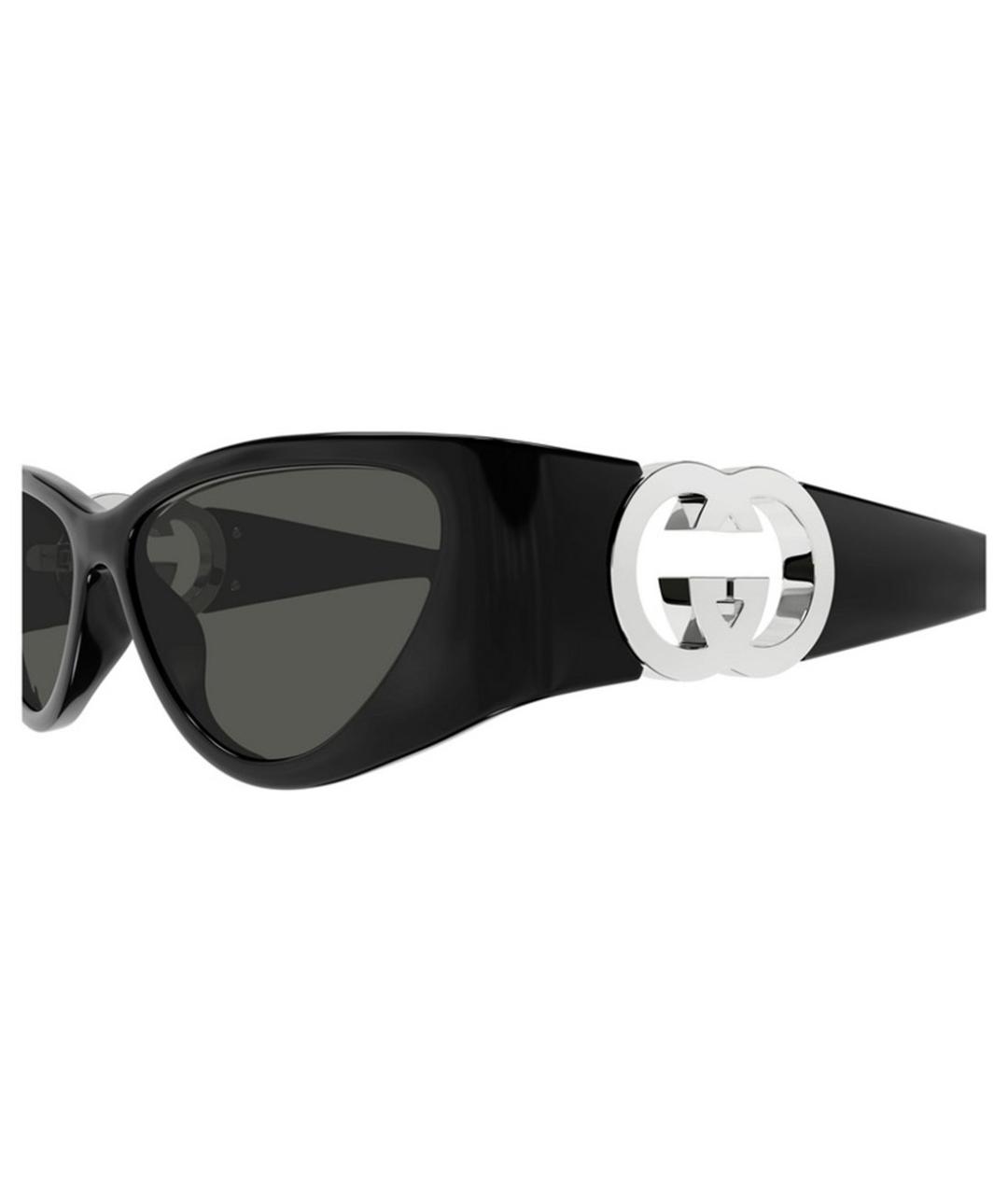 GUCCI Черные пластиковые солнцезащитные очки, фото 3