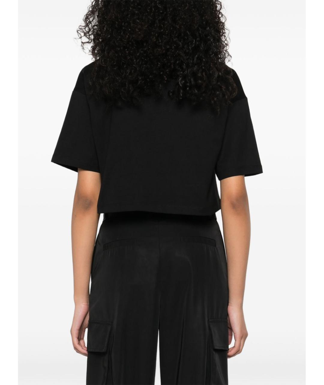 BALMAIN Черная хлопковая футболка, фото 5