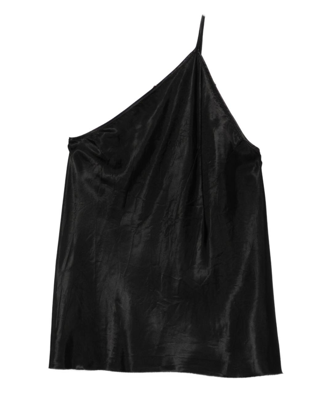 RICK OWENS Черная хлопковая майка, фото 1