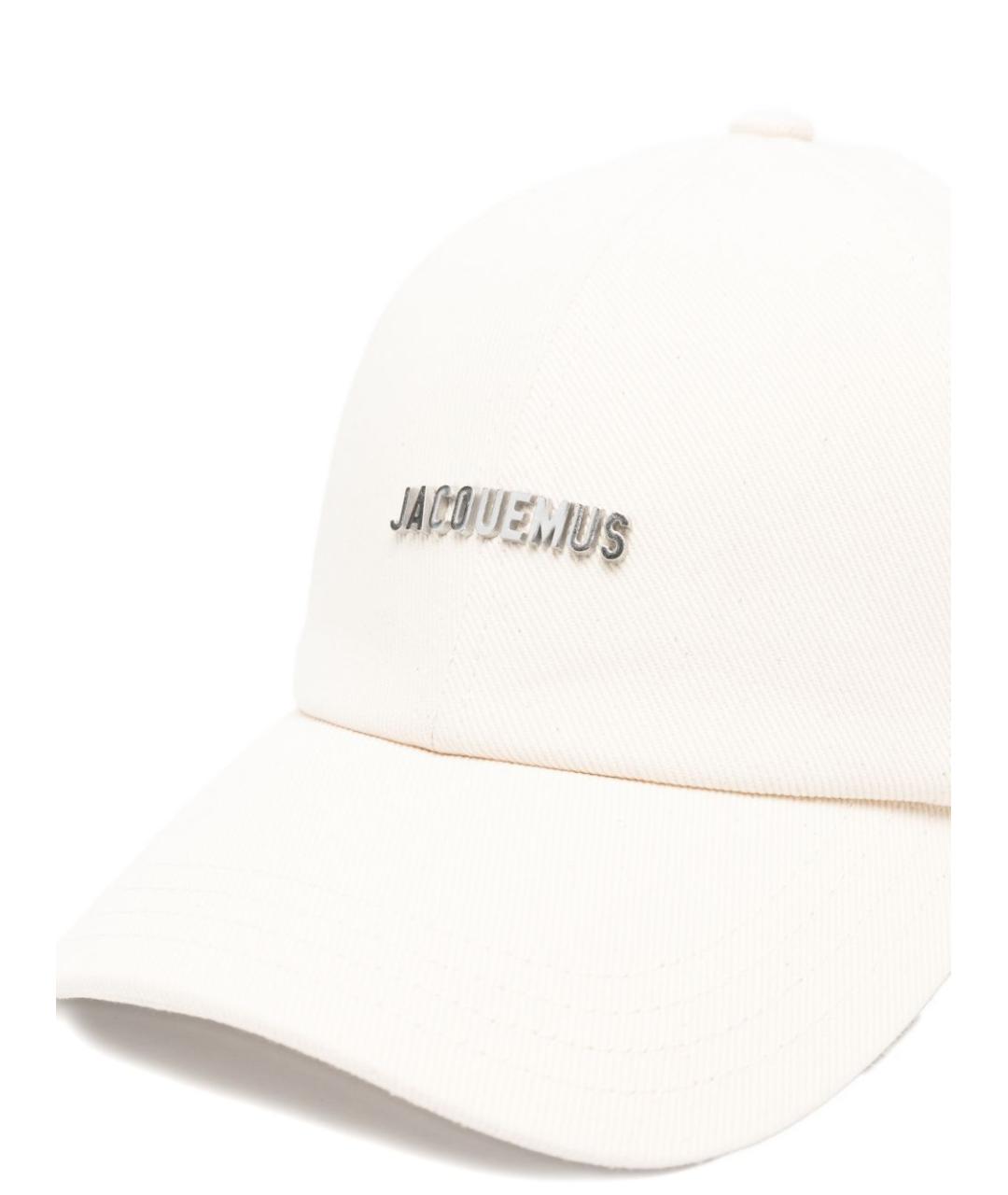 JACQUEMUS Белая хлопковая кепка, фото 2