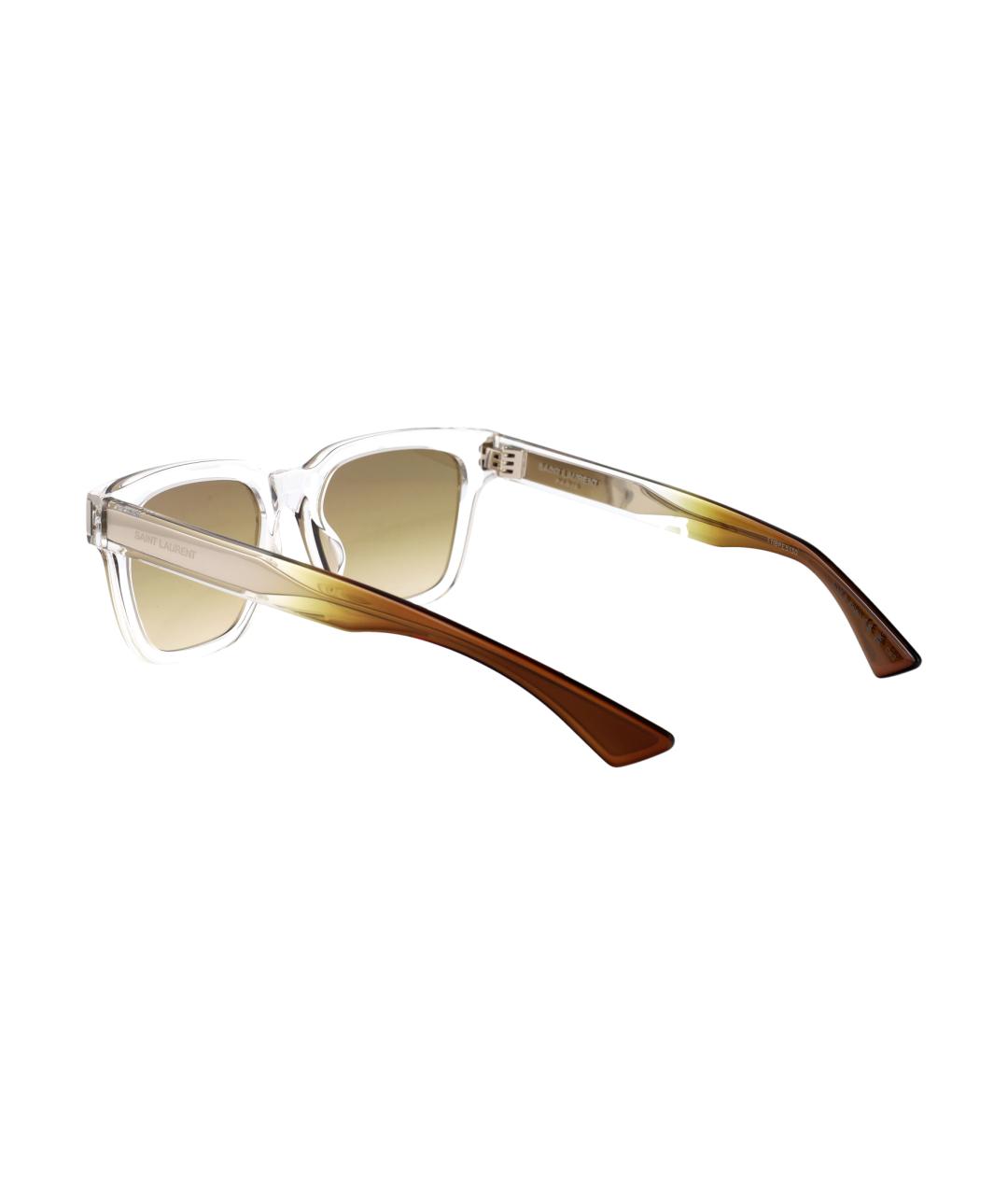 SAINT LAURENT Мульти пластиковые солнцезащитные очки, фото 4