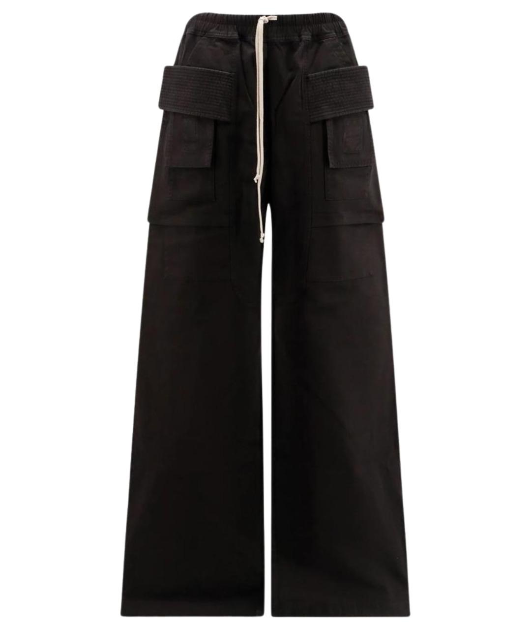 RICK OWENS DRKSHDW Черные хлопковые повседневные брюки, фото 1