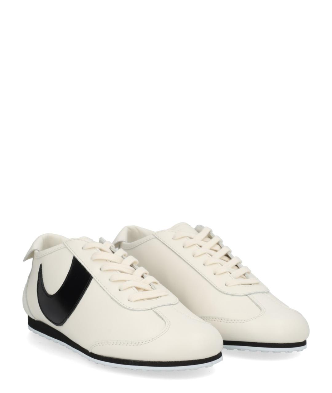 MARINE SERRE Белые кожаные кроссовки, фото 2