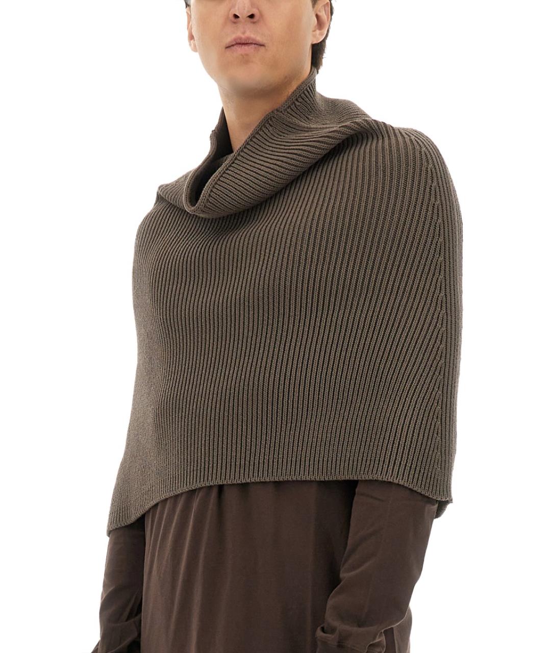 RICK OWENS Хаки шерстяной джемпер / свитер, фото 4