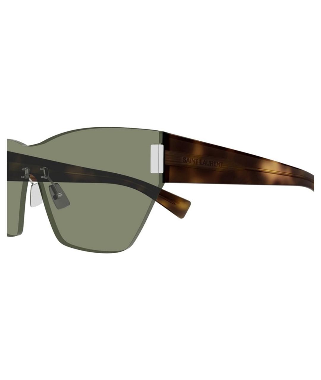SAINT LAURENT Зеленые солнцезащитные очки, фото 3