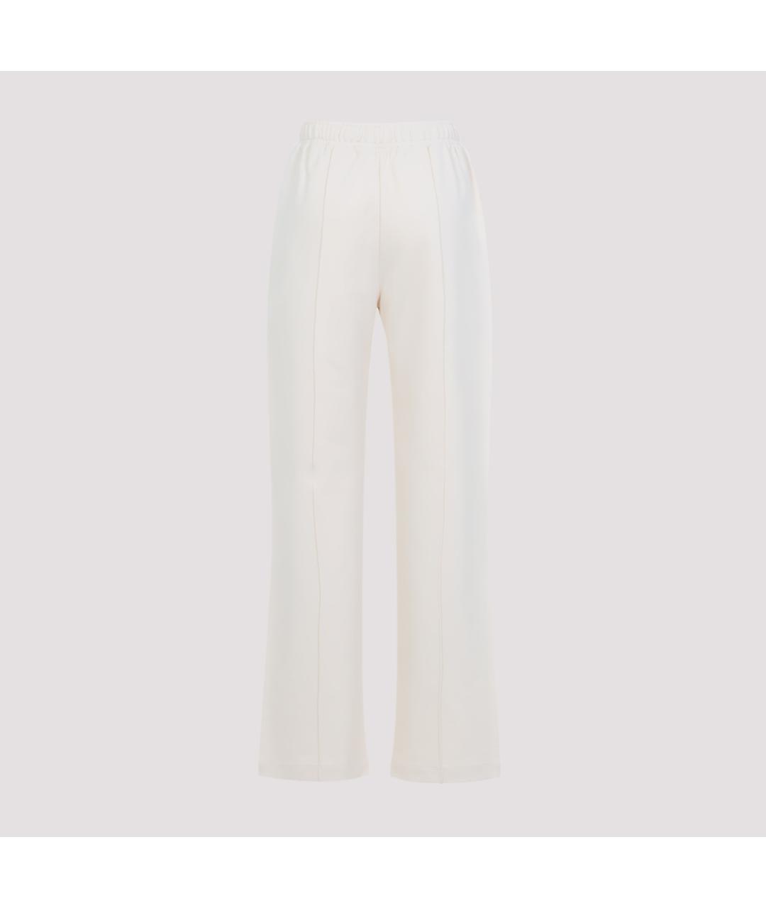 MONCLER Бежевые хлопковые прямые брюки, фото 2