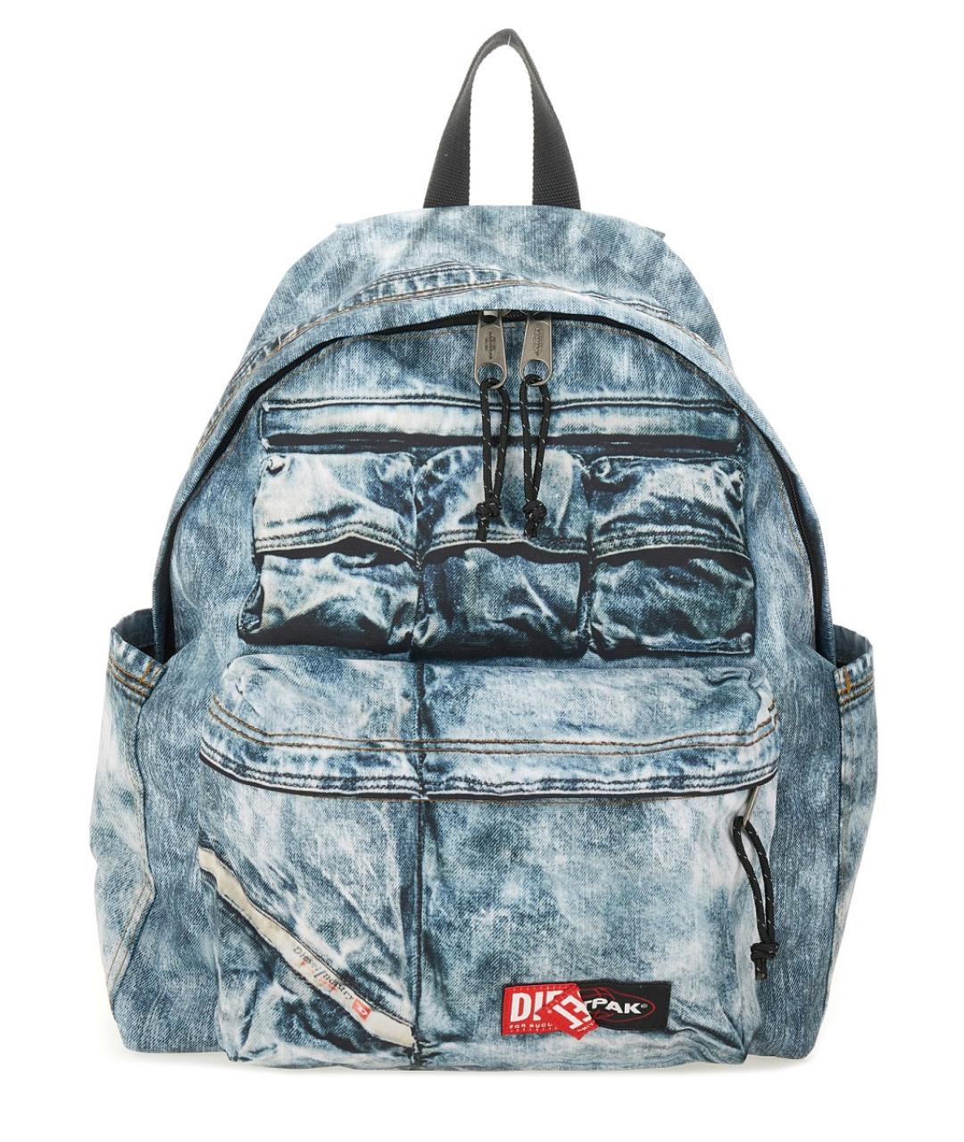 DIESEL Голубой тканевый рюкзак, фото 1