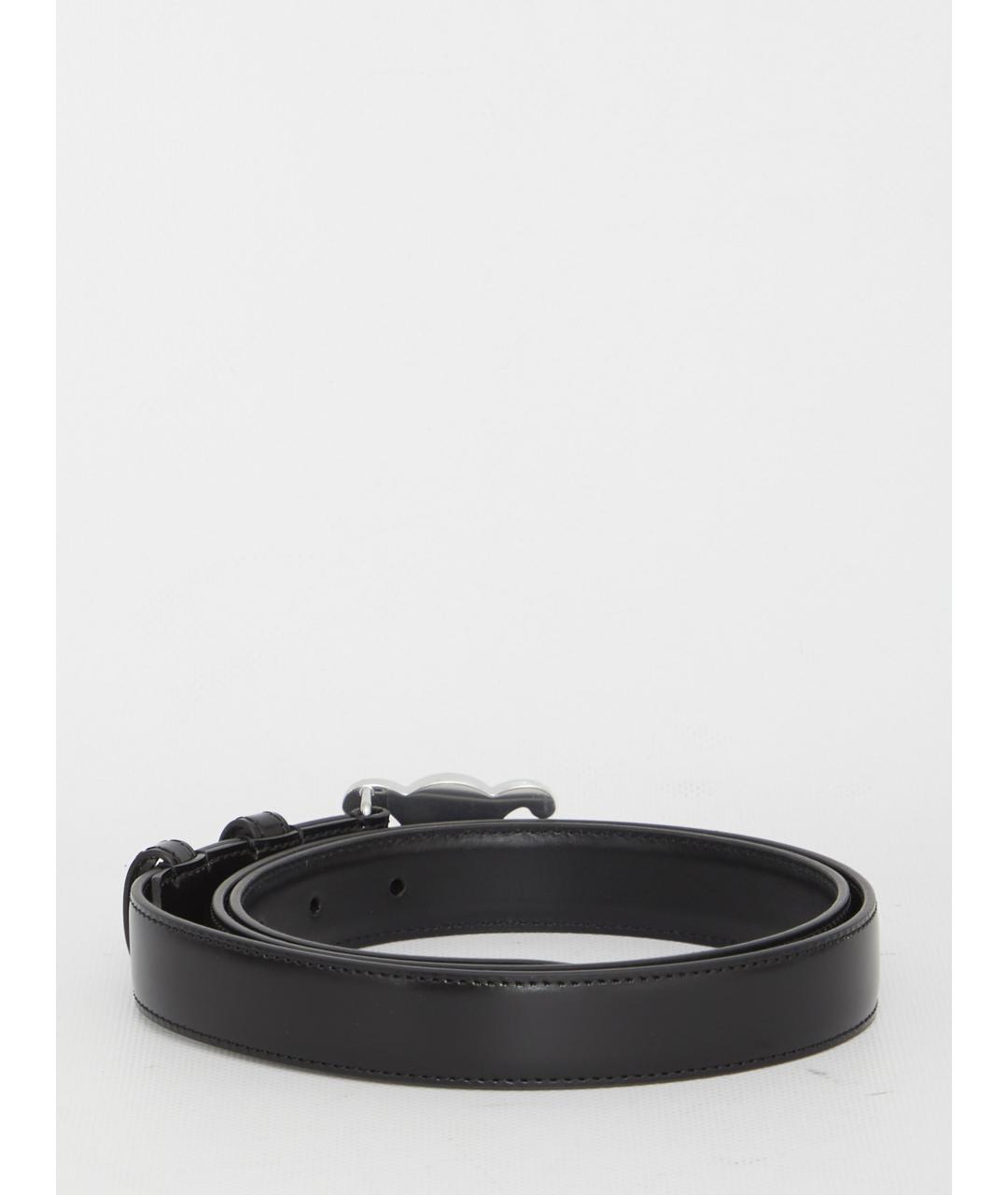CELINE Черный кожаный ремень, фото 2