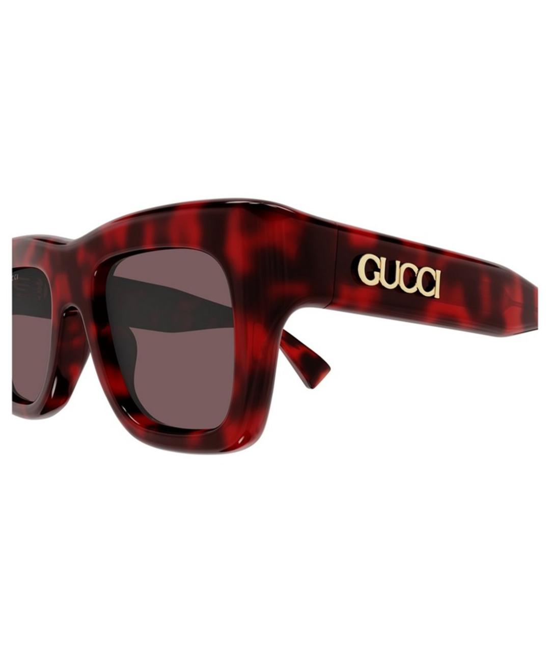 GUCCI Красные солнцезащитные очки, фото 3