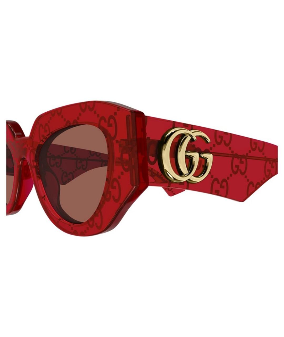 GUCCI Красные солнцезащитные очки, фото 3