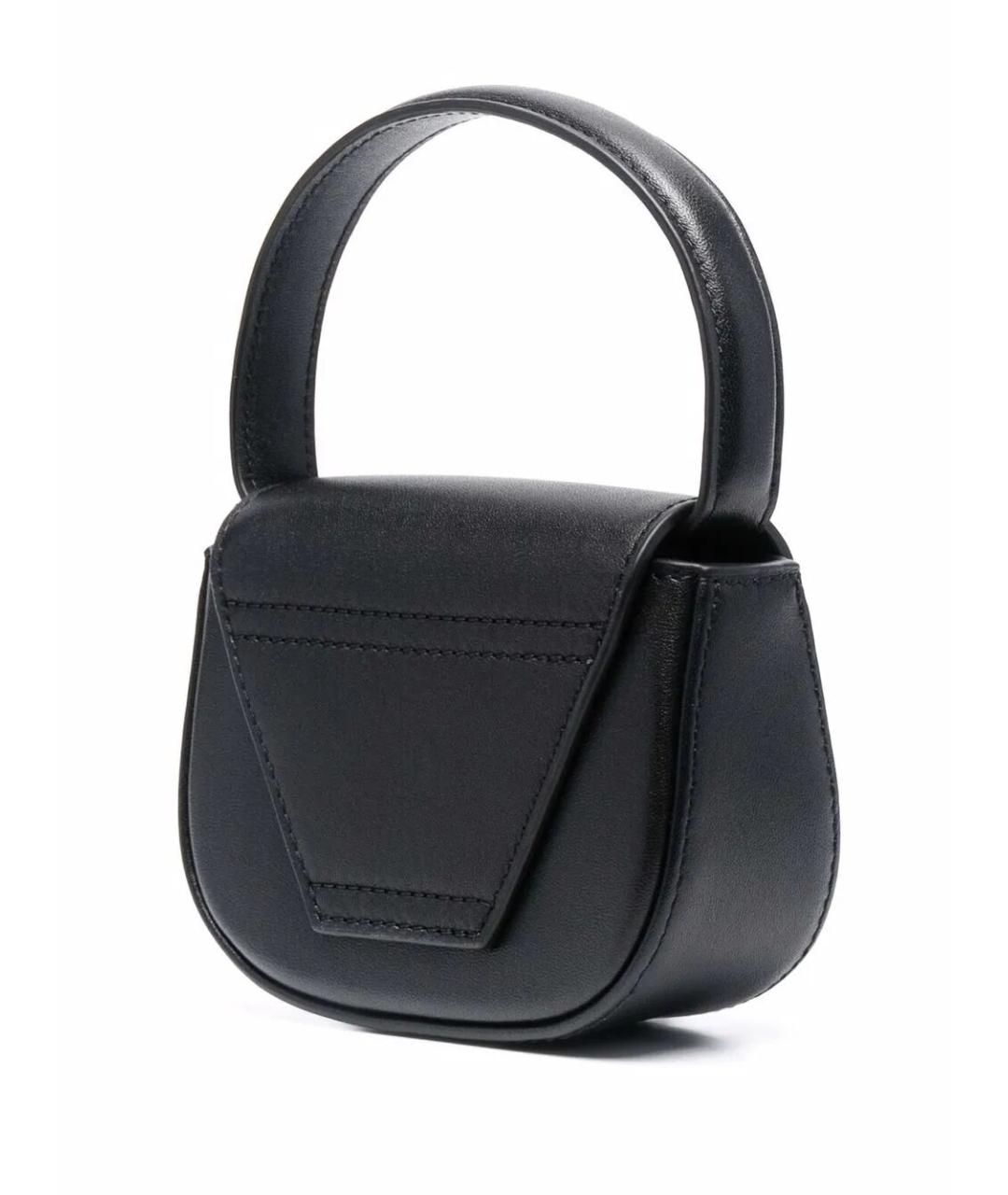 DIESEL Черная кожаная сумка через плечо, фото 4