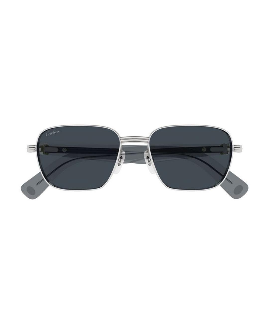 CARTIER Серебряные металлические солнцезащитные очки, фото 2