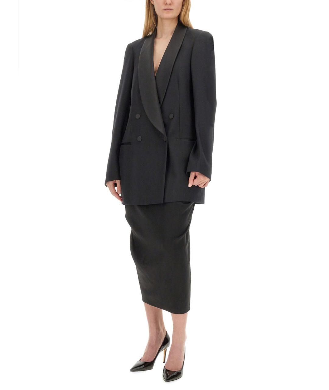 DRIES VAN NOTEN Черный шерстяной жакет/пиджак, фото 3