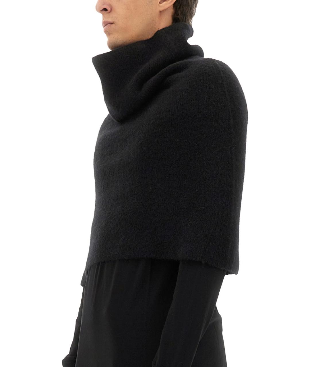 RICK OWENS Черный шерстяной джемпер / свитер, фото 4