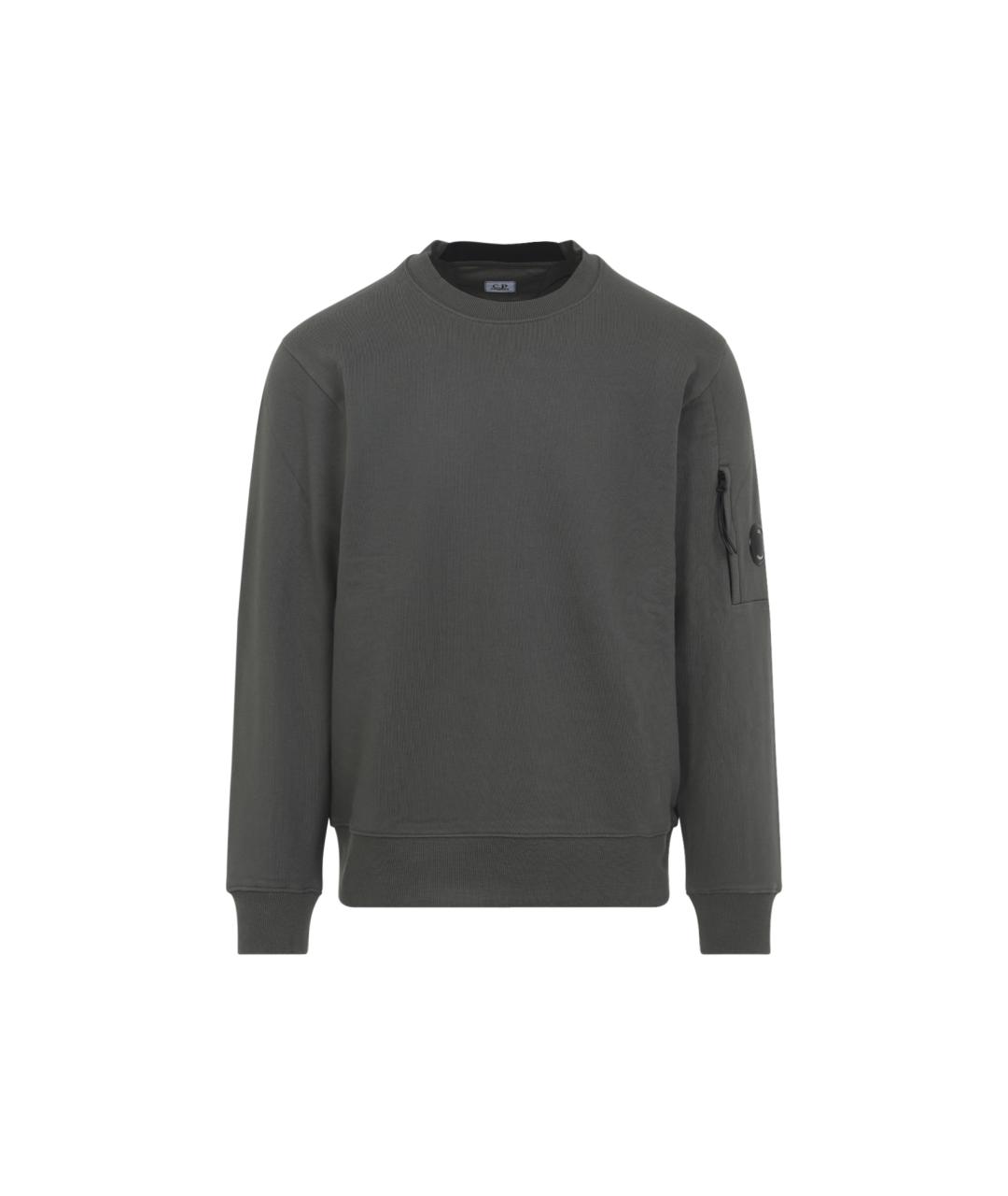 CP COMPANY Серый хлопковый джемпер / свитер, фото 1