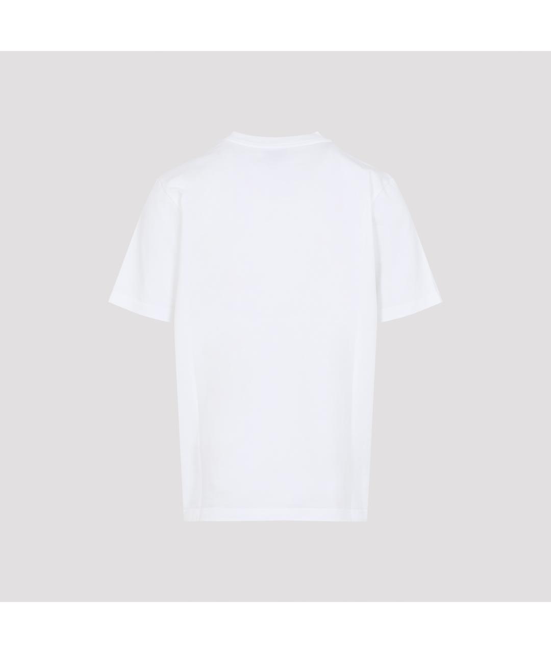 CASABLANCA Белая хлопковая футболка, фото 3