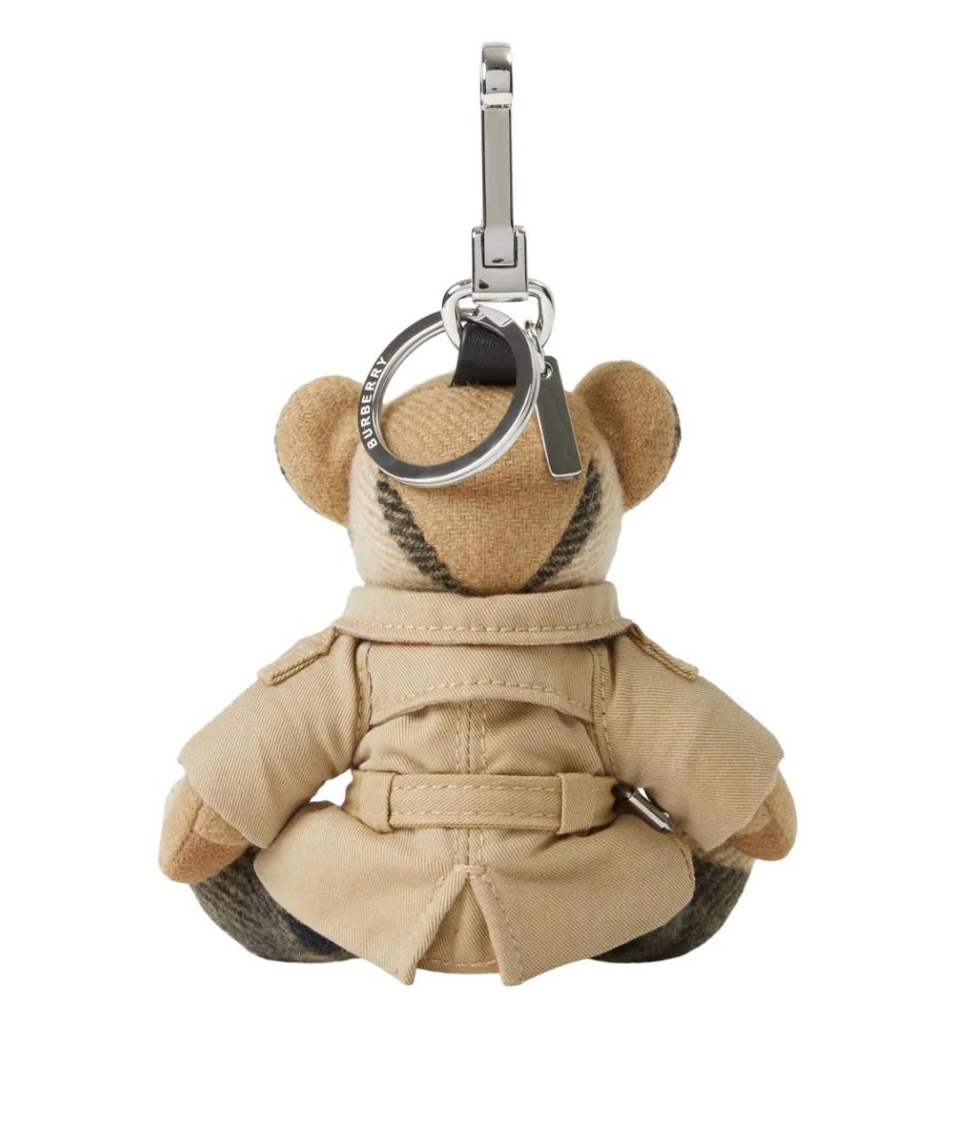 BURBERRY Бежевый брелок, фото 2