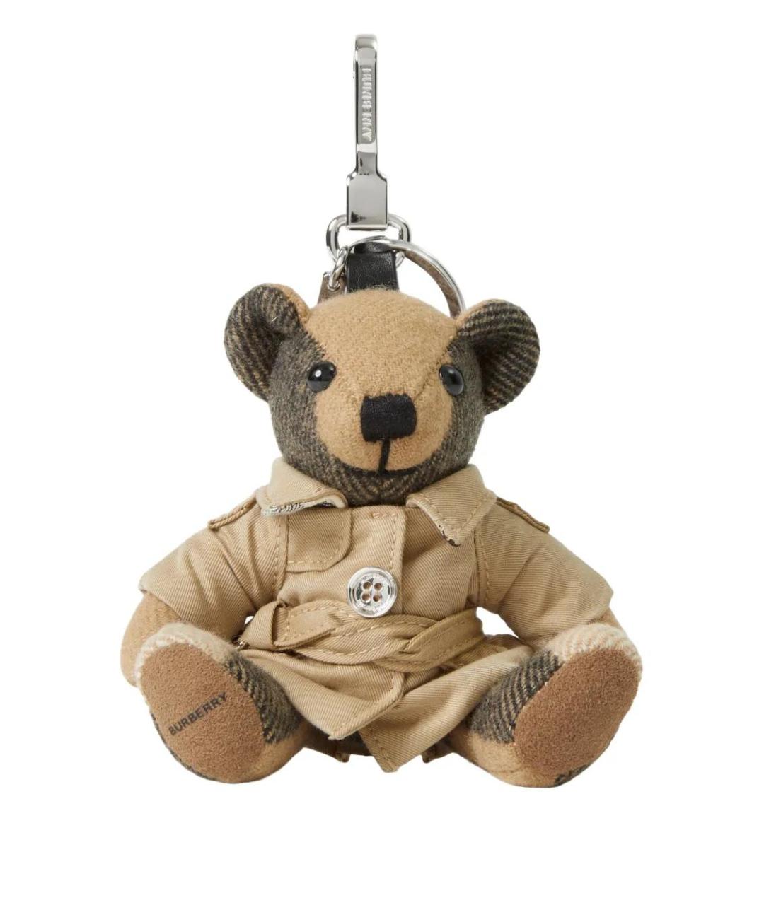 BURBERRY Бежевый брелок, фото 1