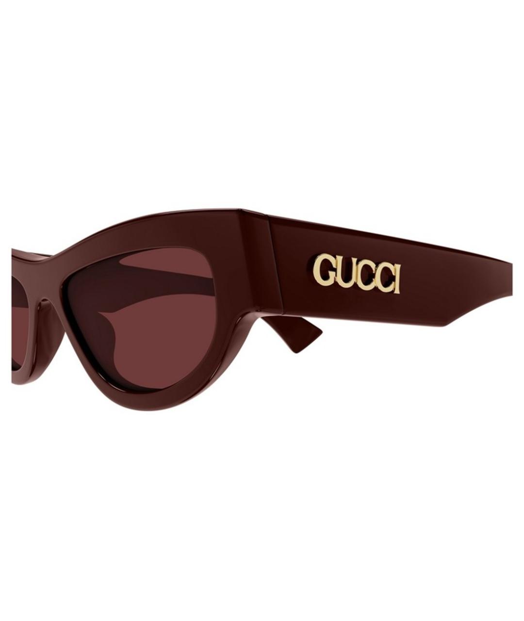 GUCCI Бордовые солнцезащитные очки, фото 3