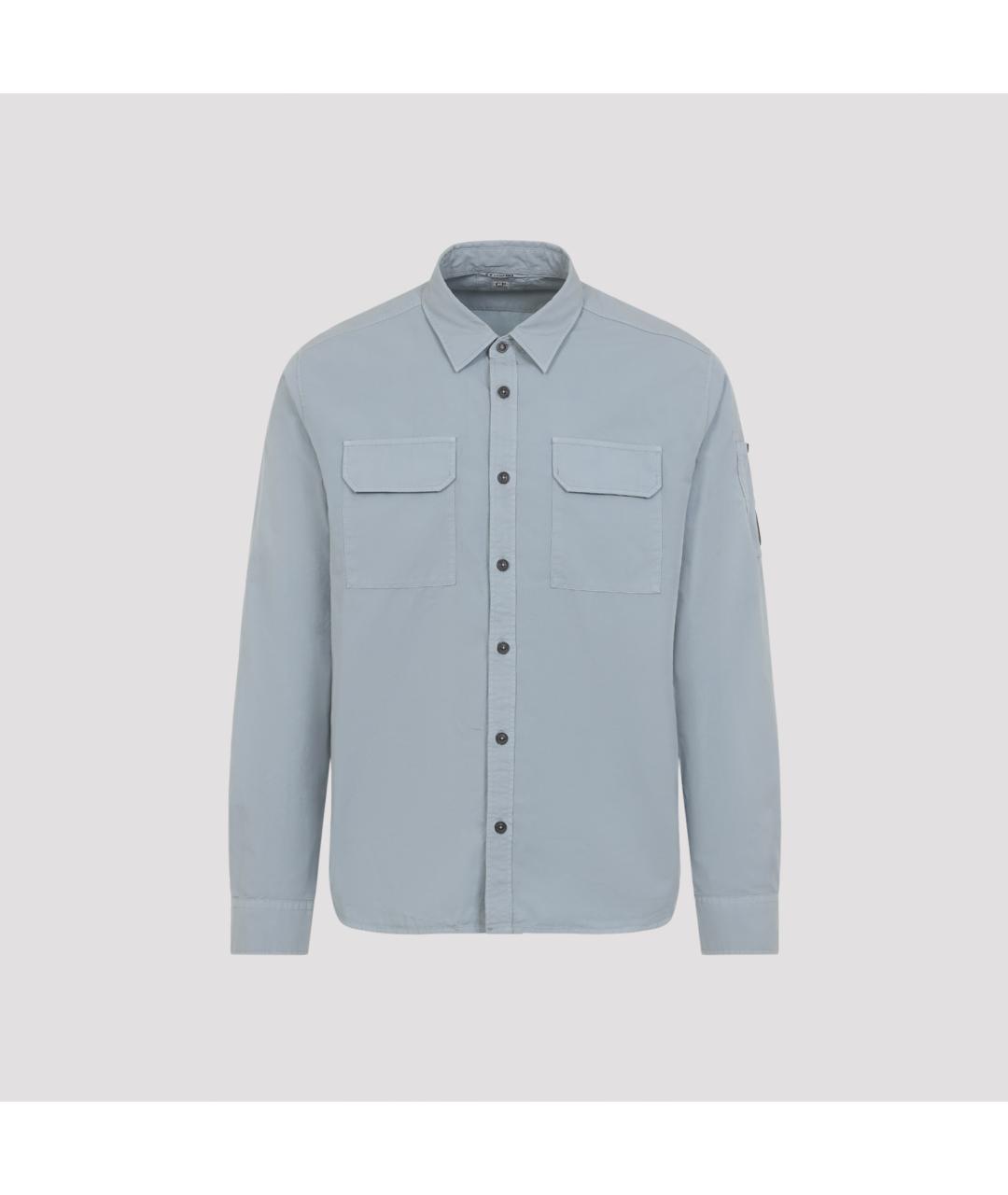 CP COMPANY Синяя хлопковая кэжуал рубашка, фото 2