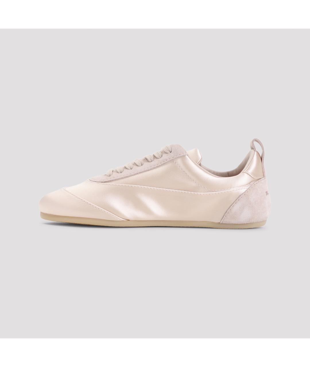 JIL SANDER Розовые текстильные кроссовки, фото 2