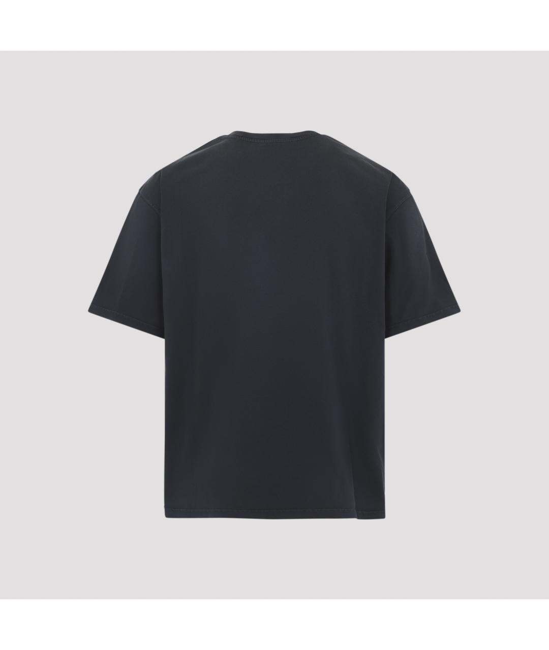 MARNI Черная хлопковая футболка, фото 3