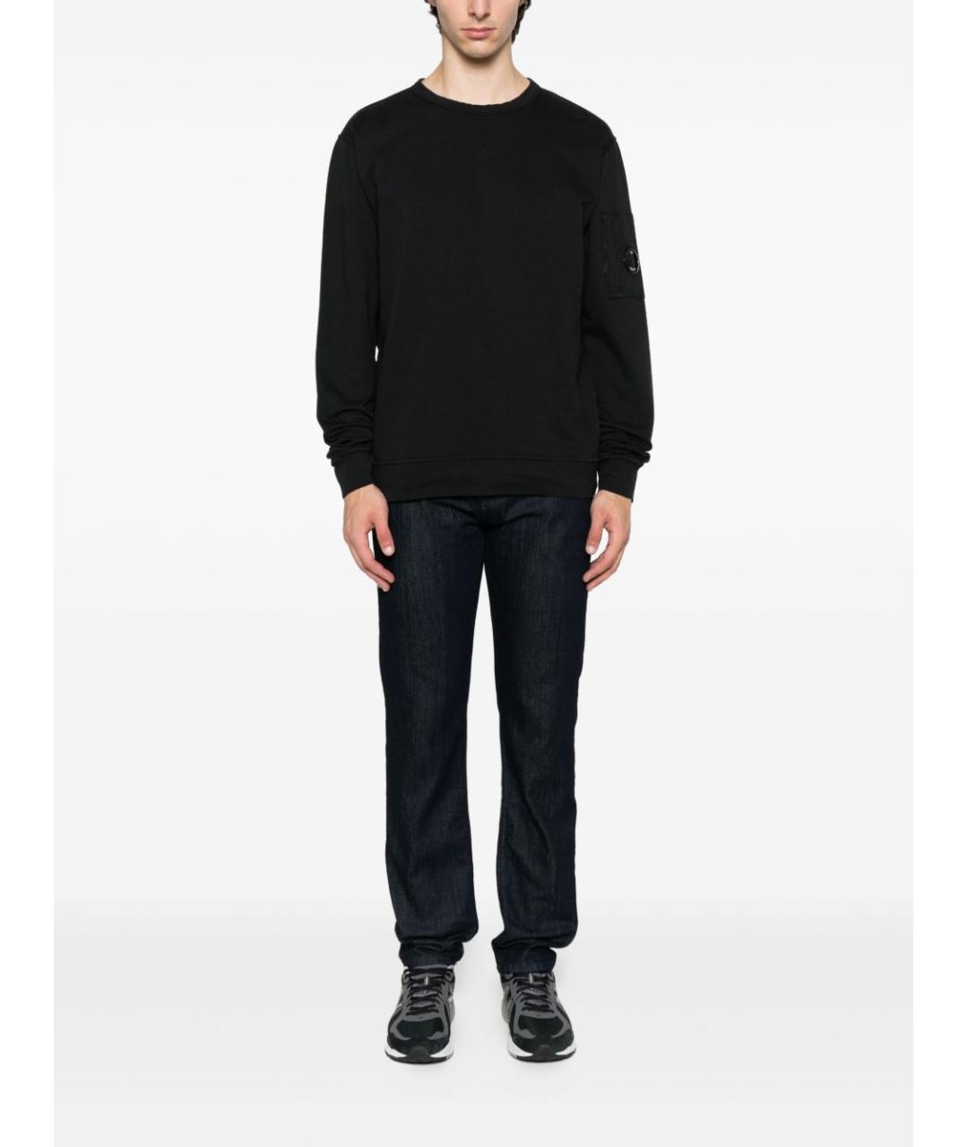 CP COMPANY Черный хлопковый джемпер / свитер, фото 2