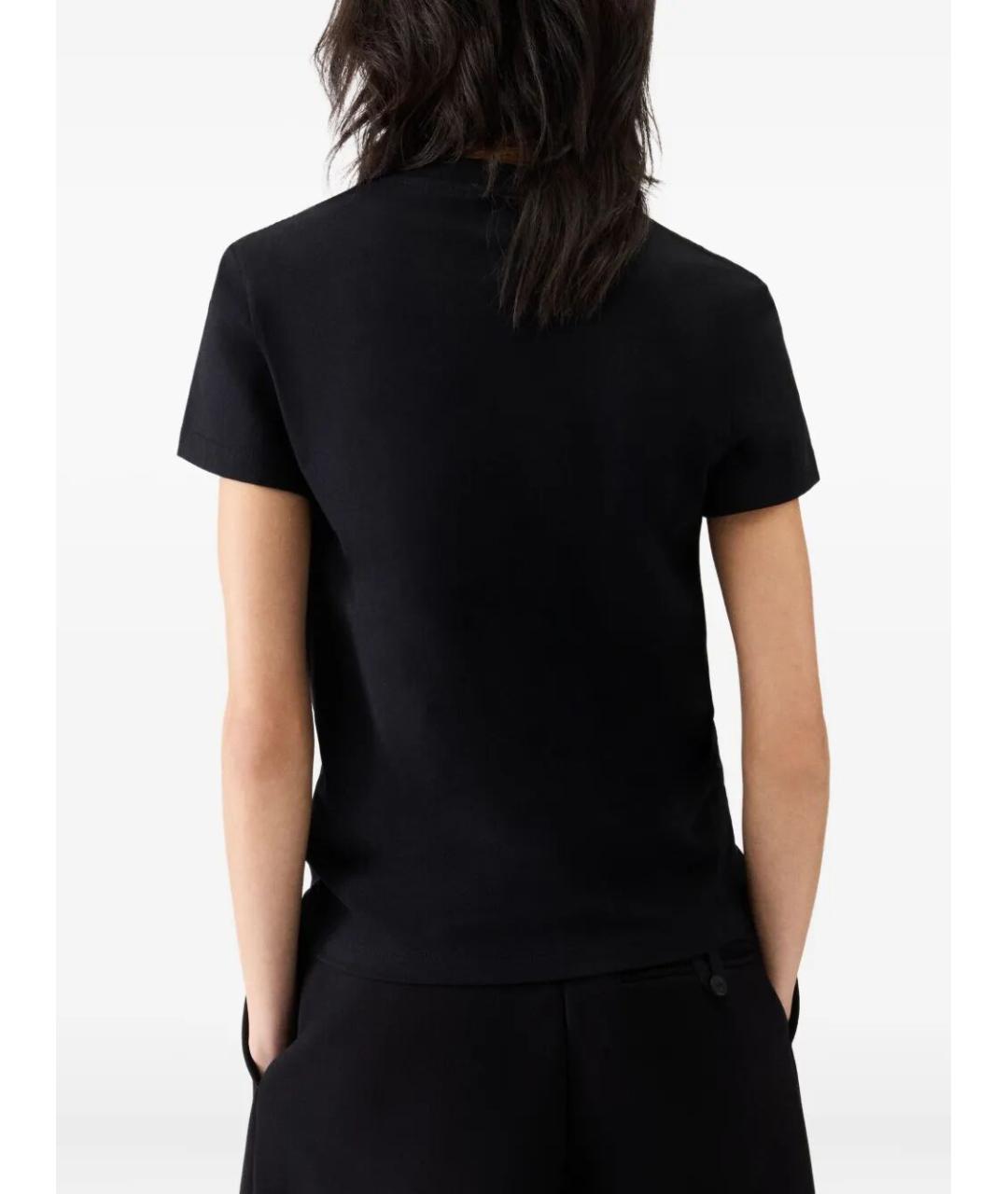 JACQUEMUS Черная хлопковая футболка, фото 3