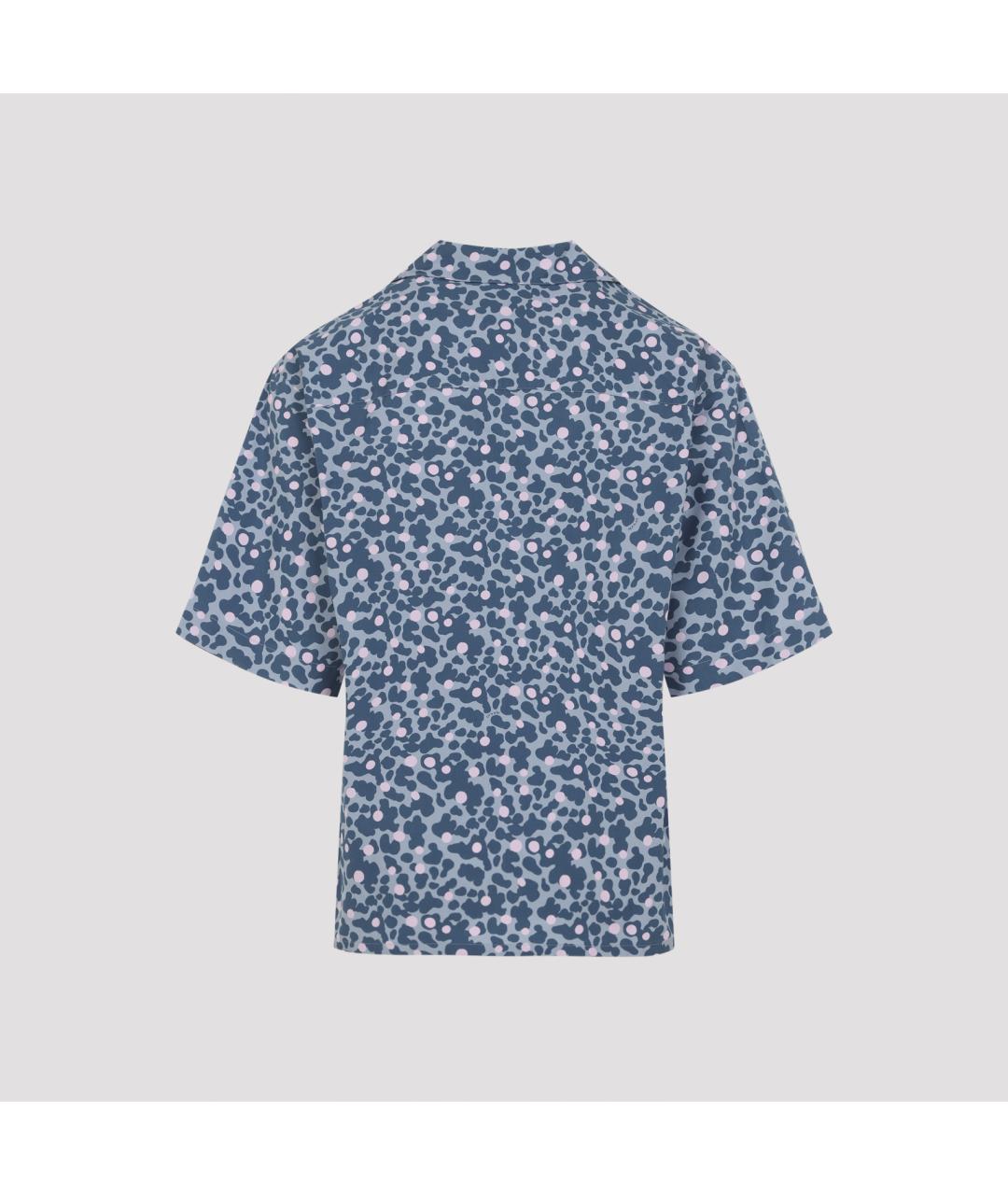 MARNI Синяя хлопковая кэжуал рубашка, фото 3