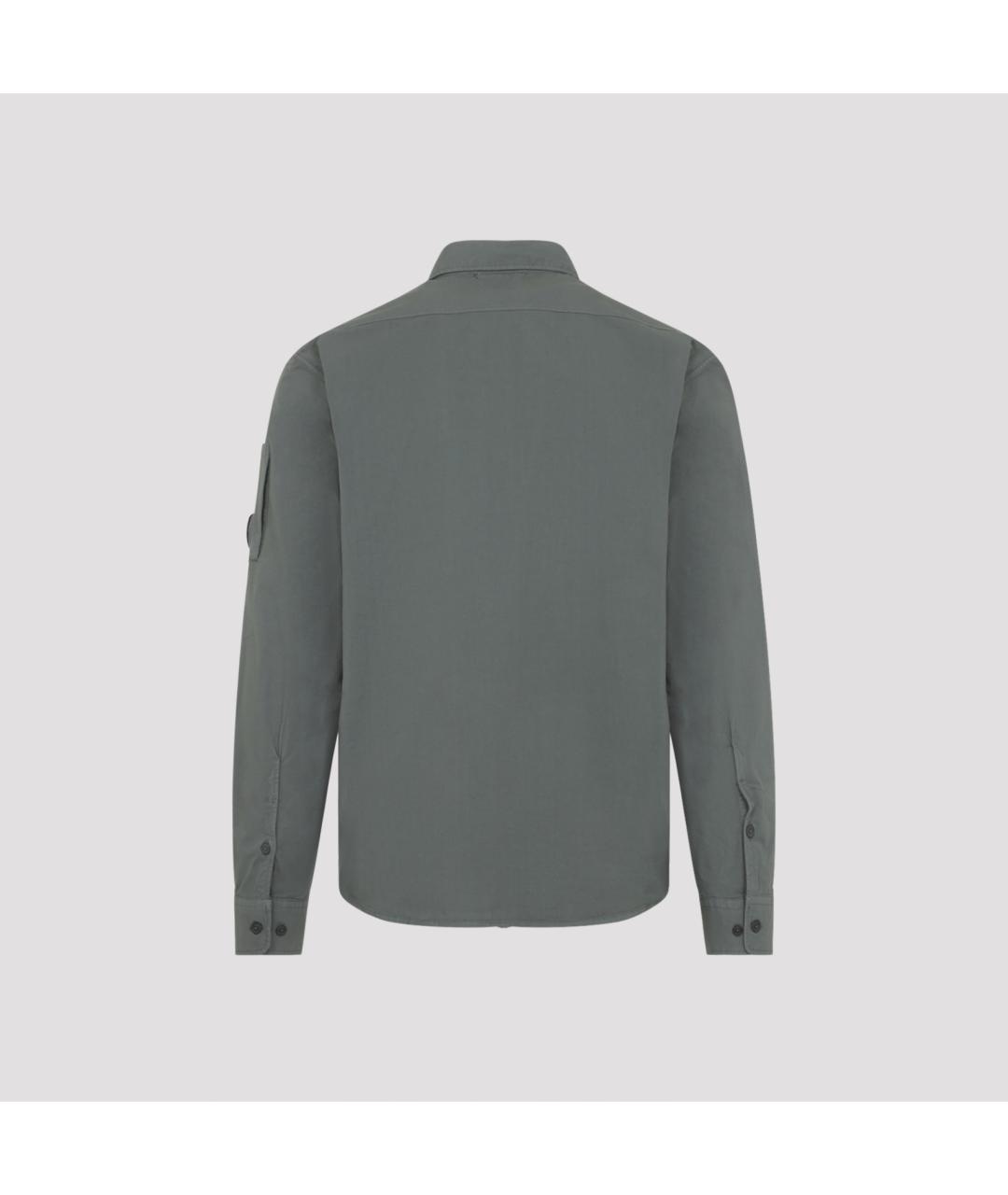 CP COMPANY Серая хлопковая кэжуал рубашка, фото 2