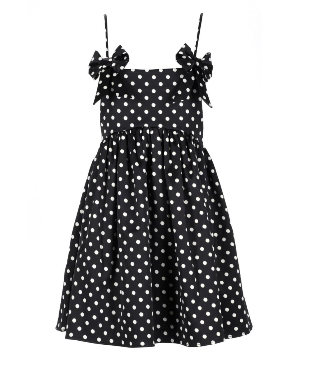 GANNI Черное полиэстеровое повседневное платье, фото 1