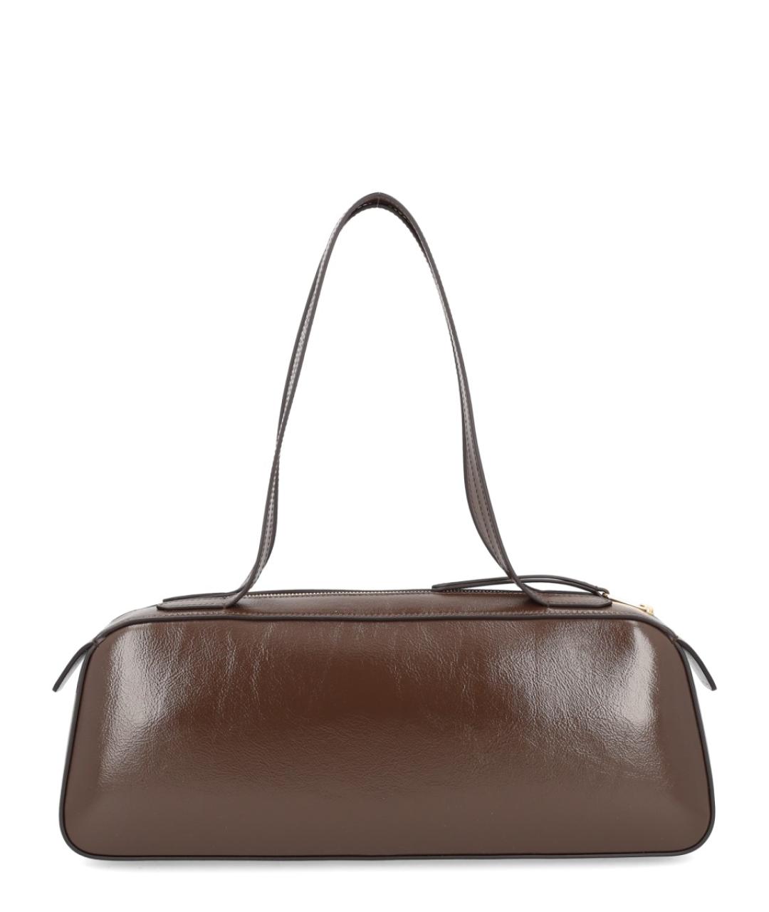 KHAITE Коричневая кожаная сумка через плечо, фото 2