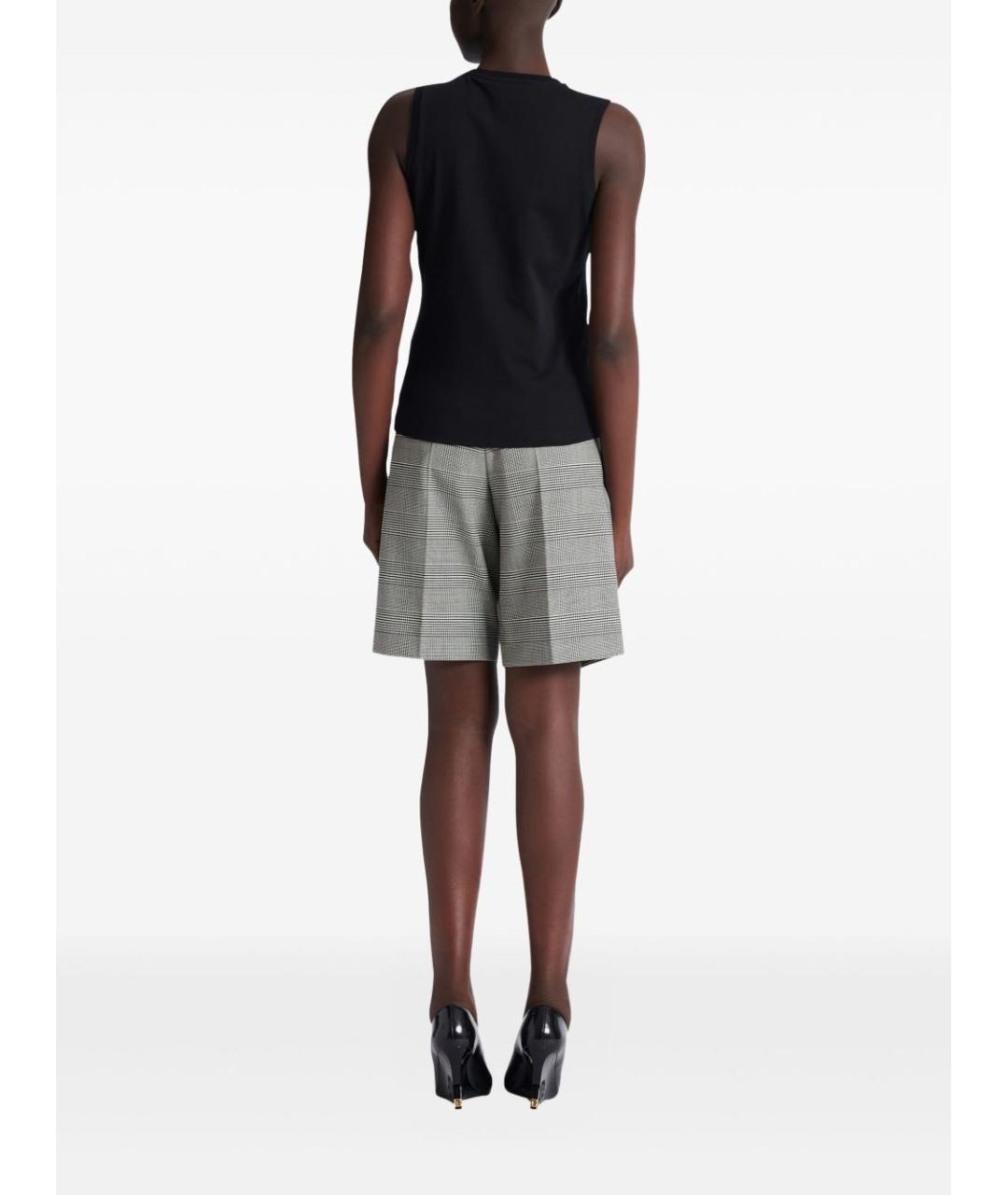 BALMAIN Черная хлопковая майка, фото 2