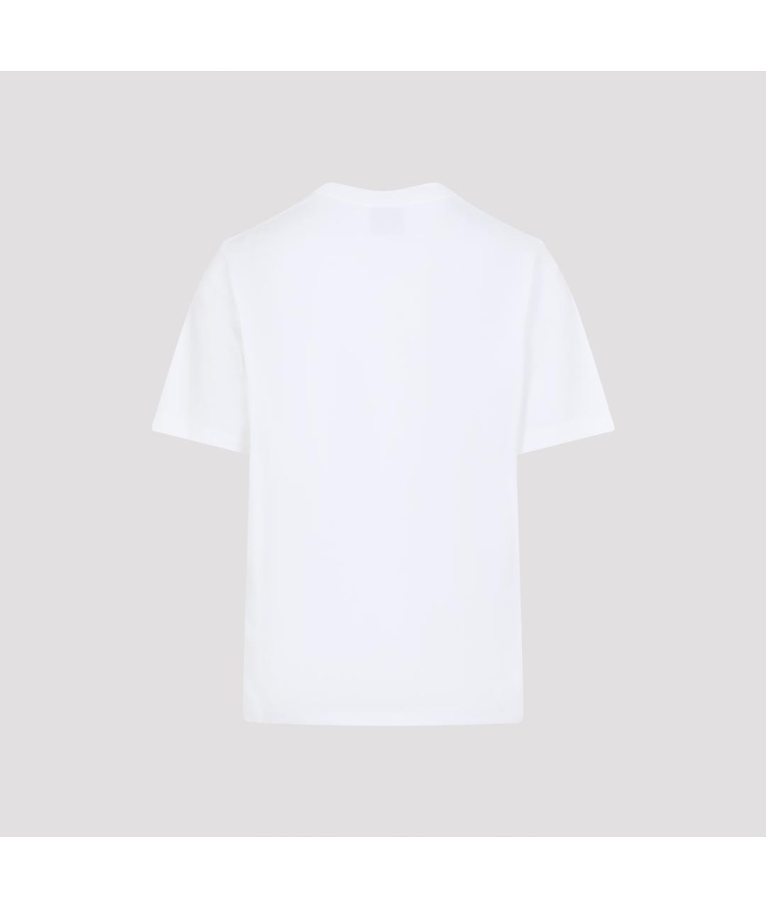 CASABLANCA Белая хлопковая футболка, фото 2
