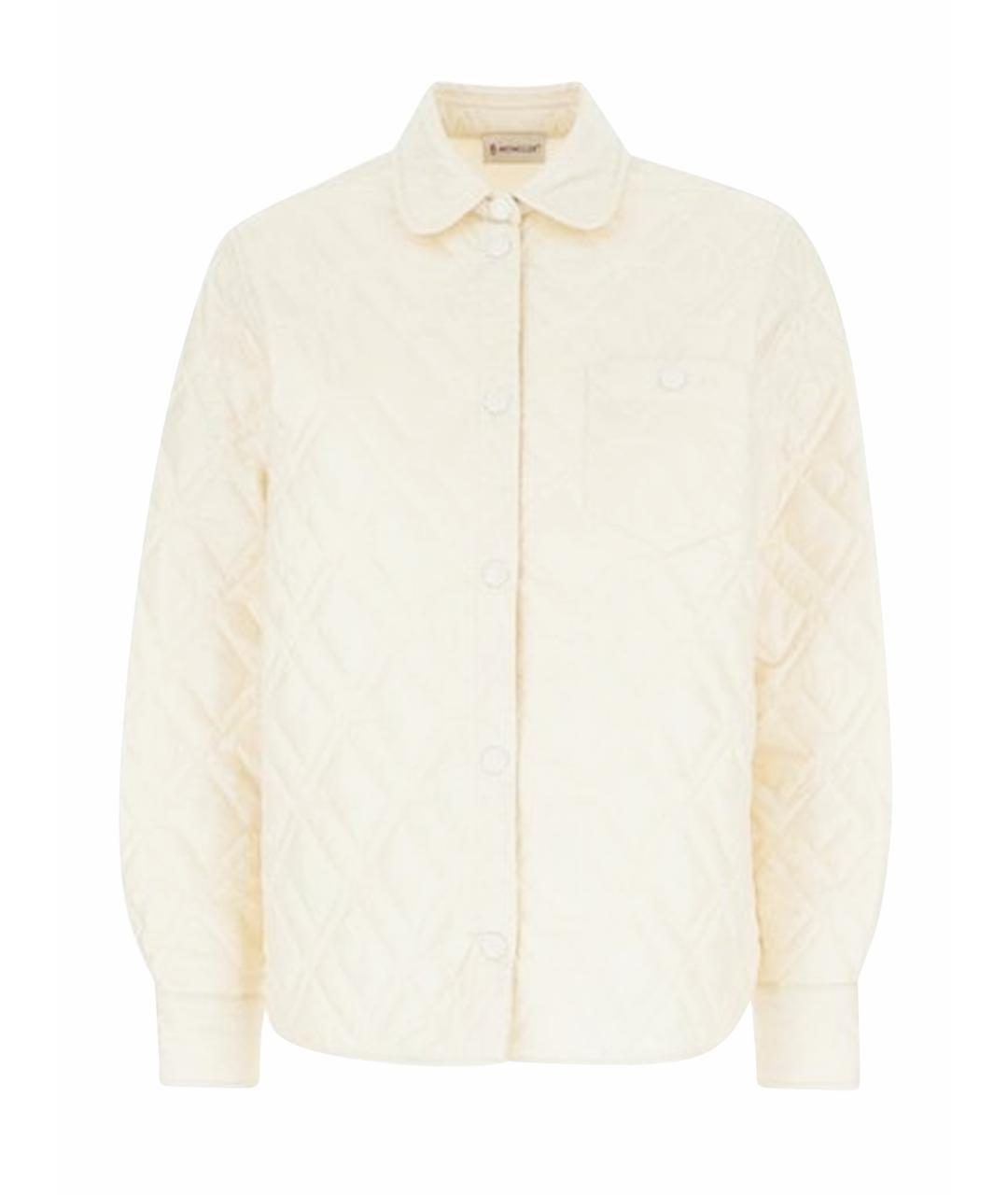 MONCLER Бежевая полиамидовая куртка, фото 1