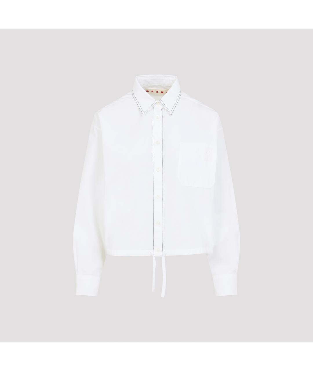 MARNI Белая хлопковая рубашка, фото 2
