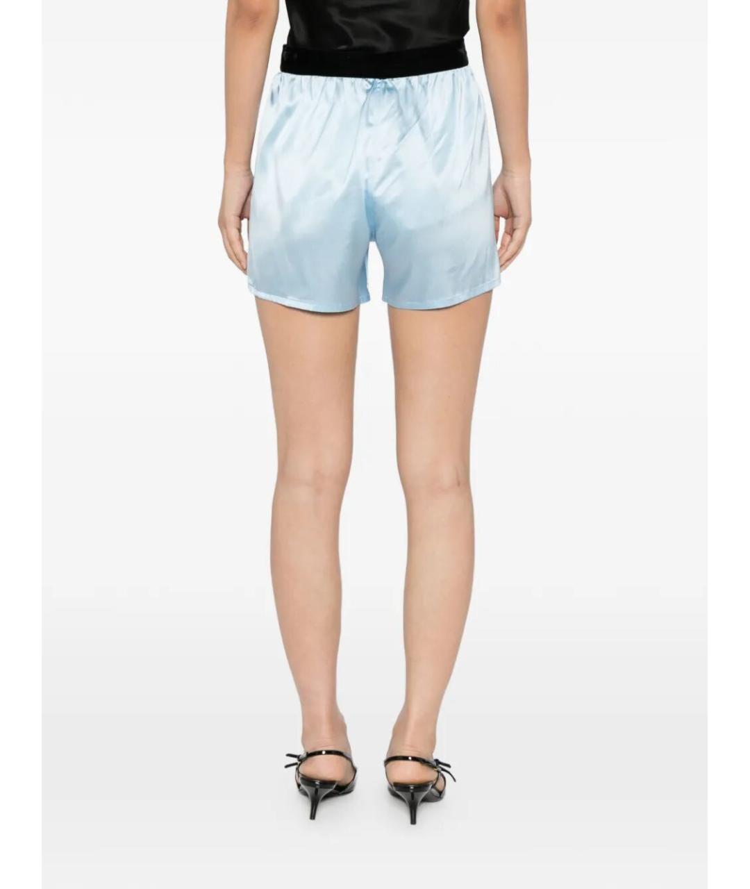 TOM FORD Голубые хлопковые шорты, фото 4