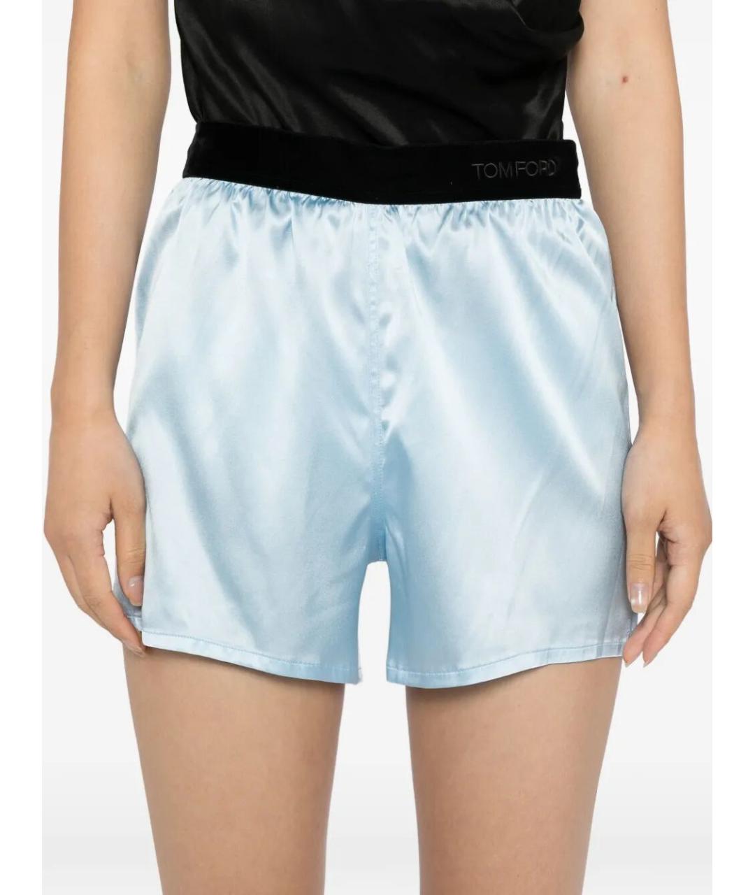 TOM FORD Голубые хлопковые шорты, фото 3