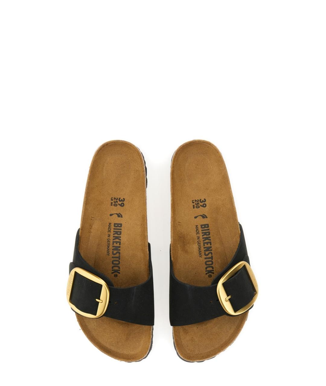 BIRKENSTOCK Черные кожаные сандалии, фото 2