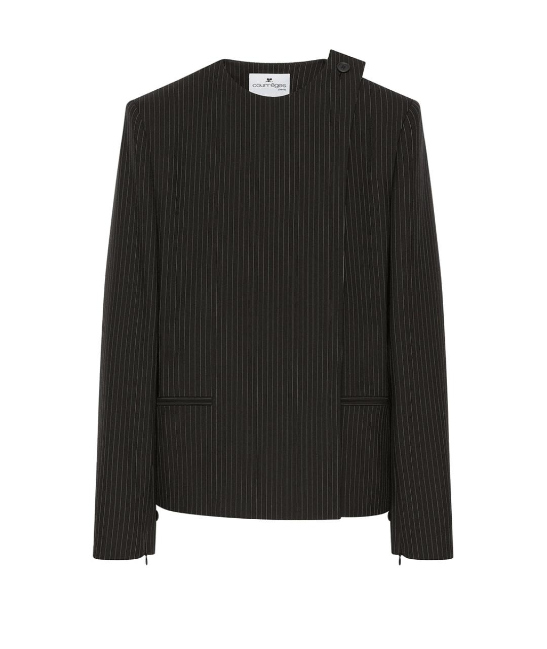 COURREGES Черная полиамидовая куртка, фото 1