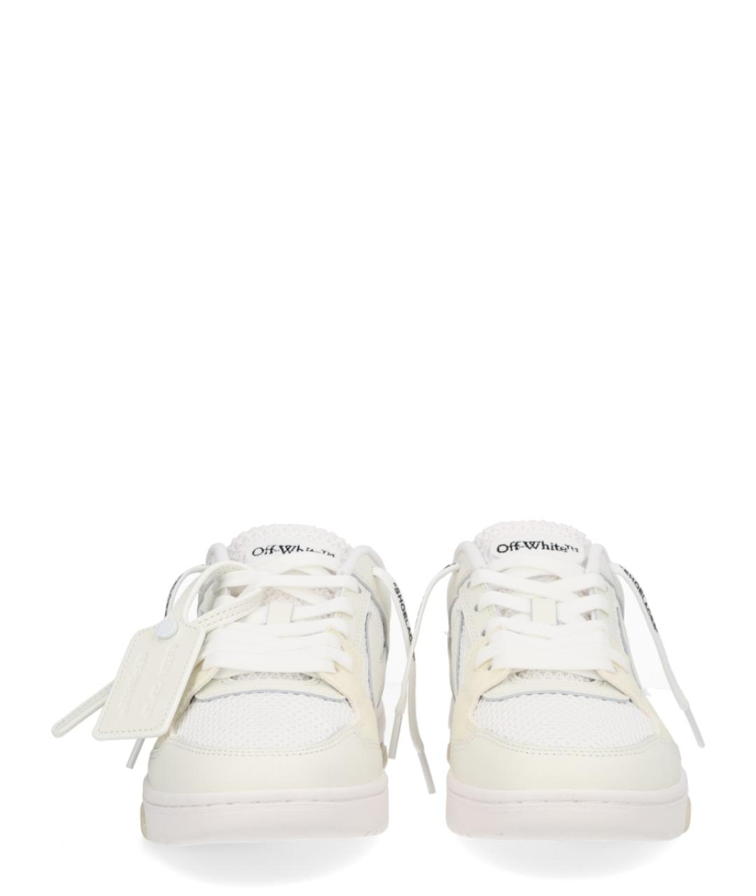 OFF-WHITE Белые кожаные кроссовки, фото 3