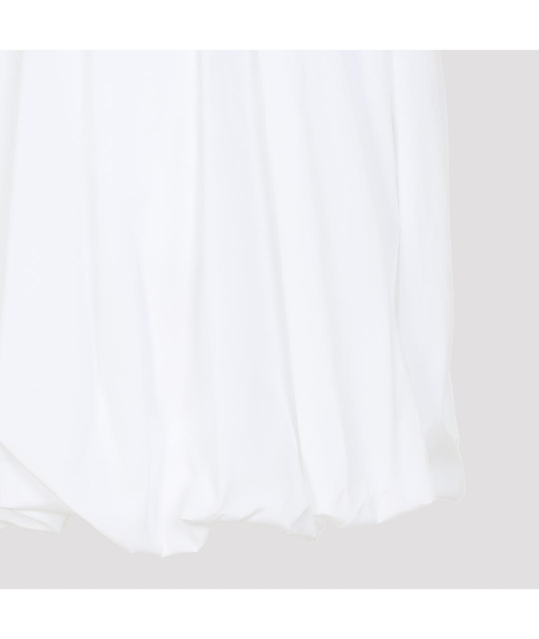 JIL SANDER Белые хлопковые шорты, фото 3