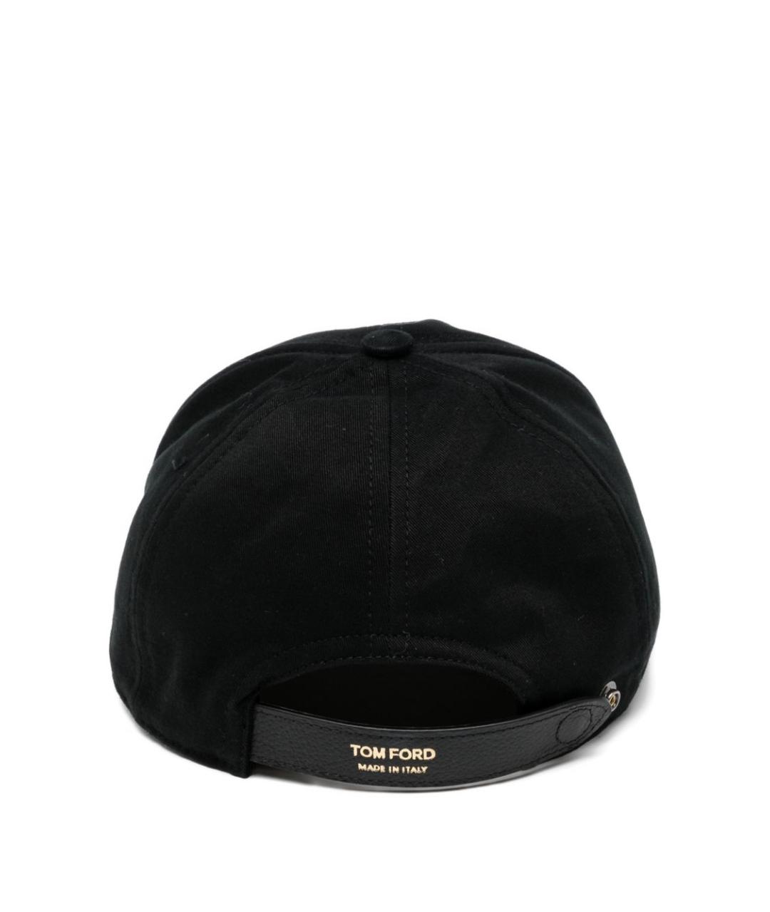 TOM FORD Черная хлопковая кепка/бейсболка, фото 2