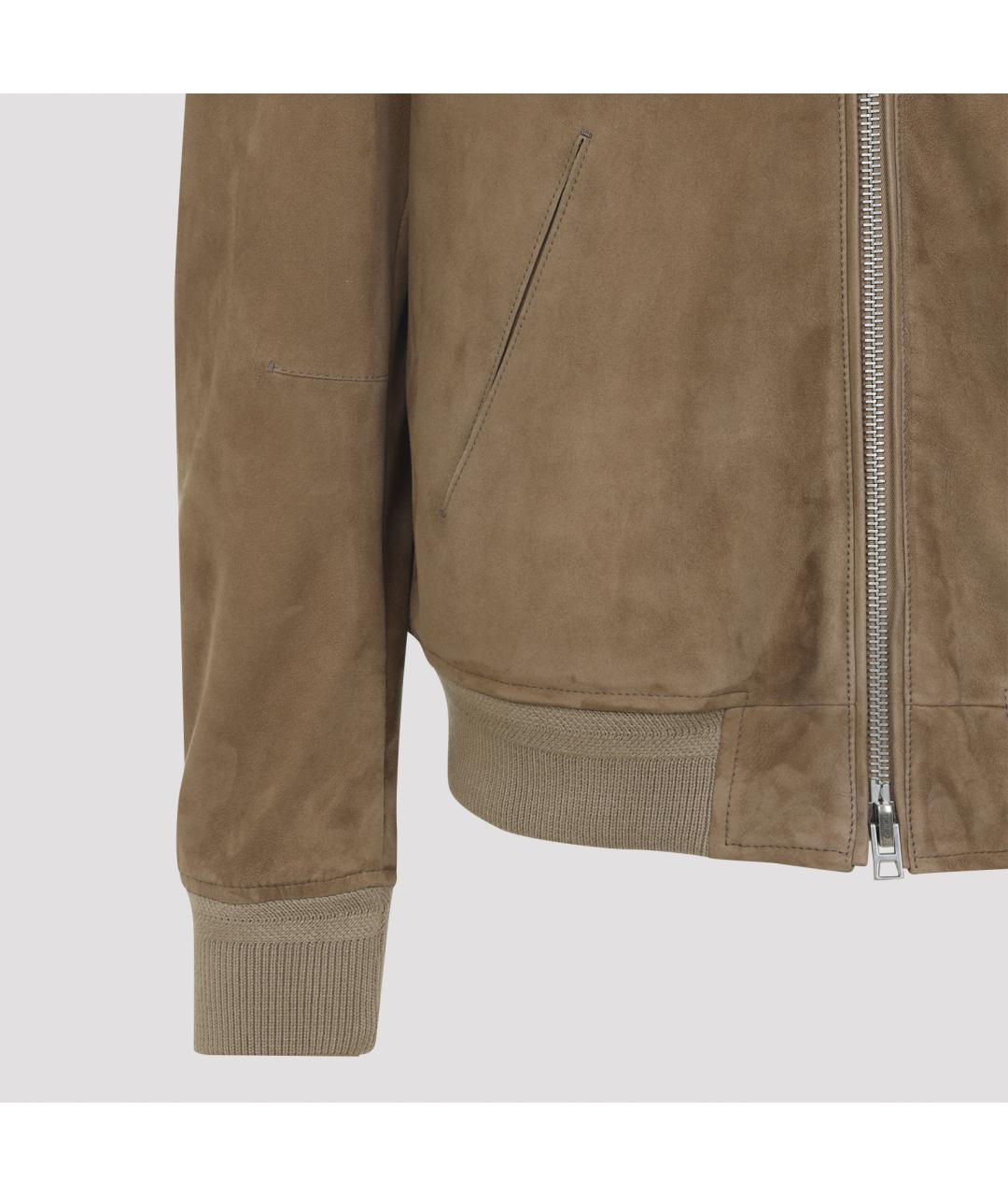 TOM FORD Бежевая замшевая куртка, фото 4