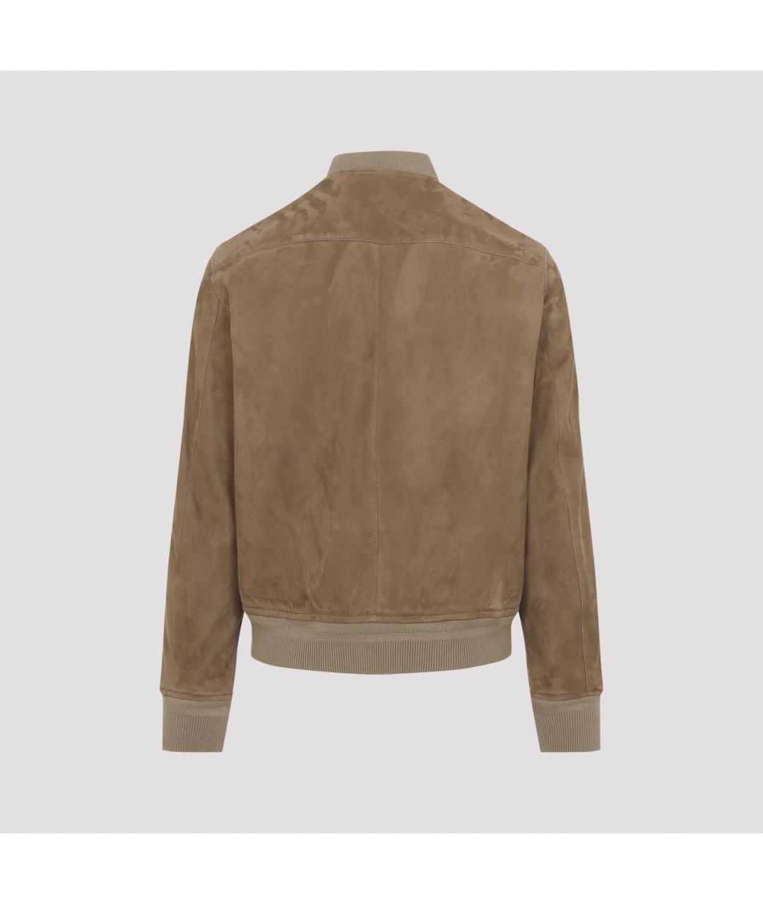 TOM FORD Бежевая замшевая куртка, фото 3