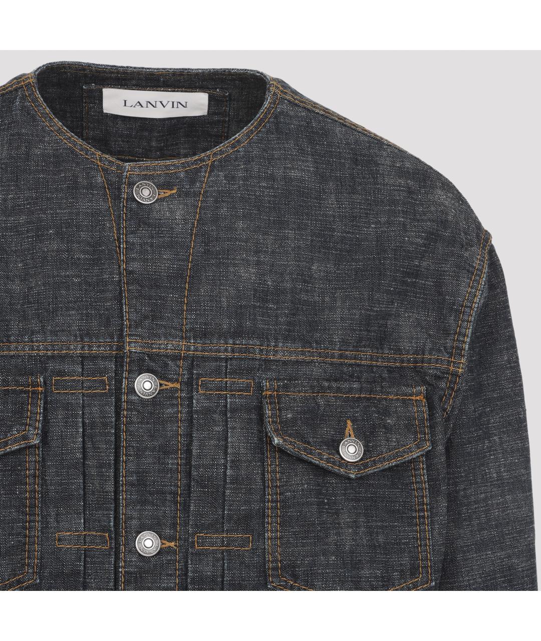 LANVIN Синяя деним куртка, фото 4
